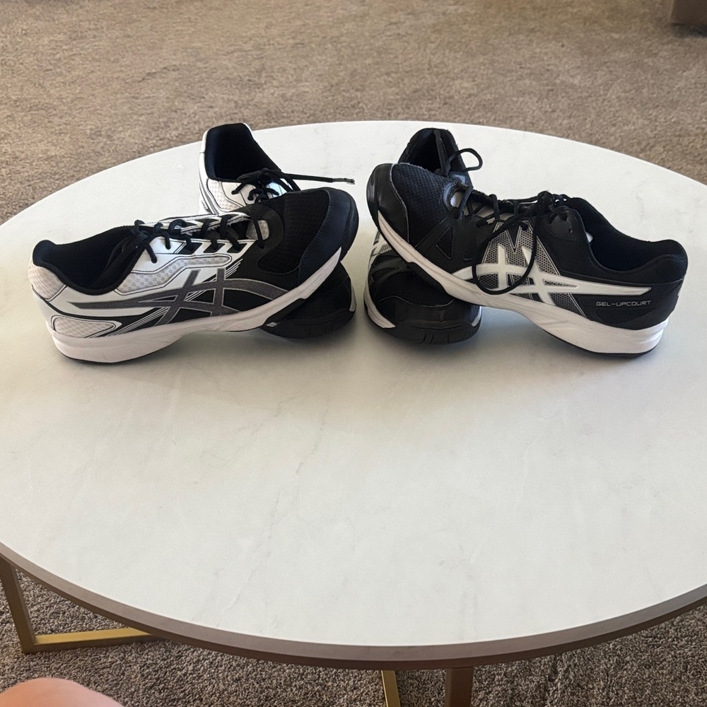 ASICS Black and White Gel Court Shoes- Volleyball